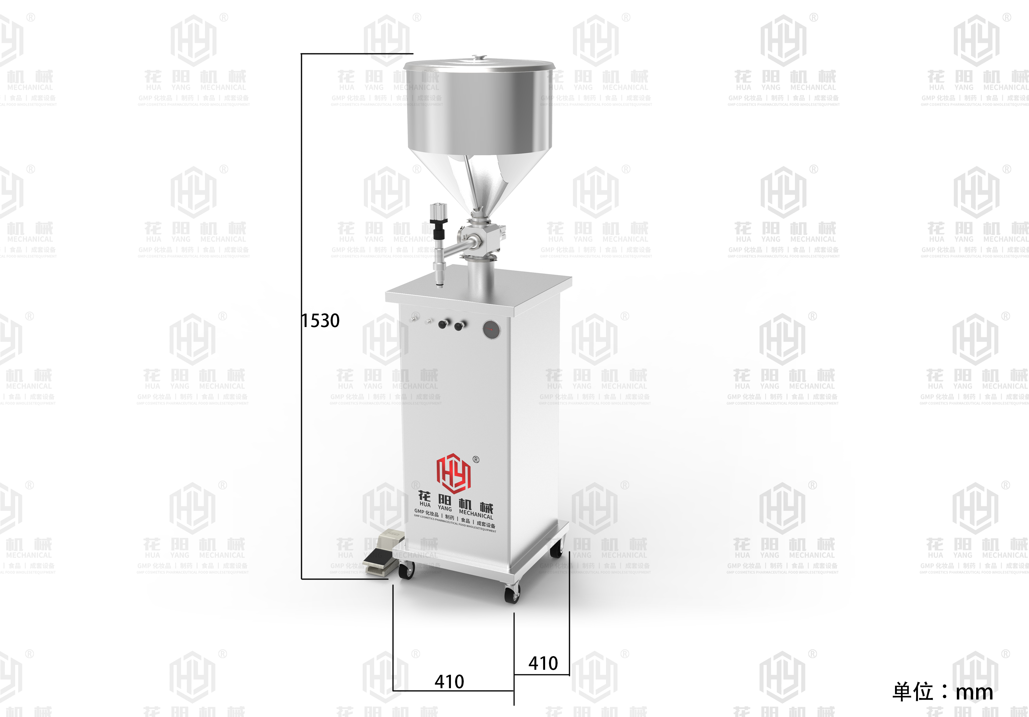 Halbautomatische Abfüllmaschine für Kosmetika